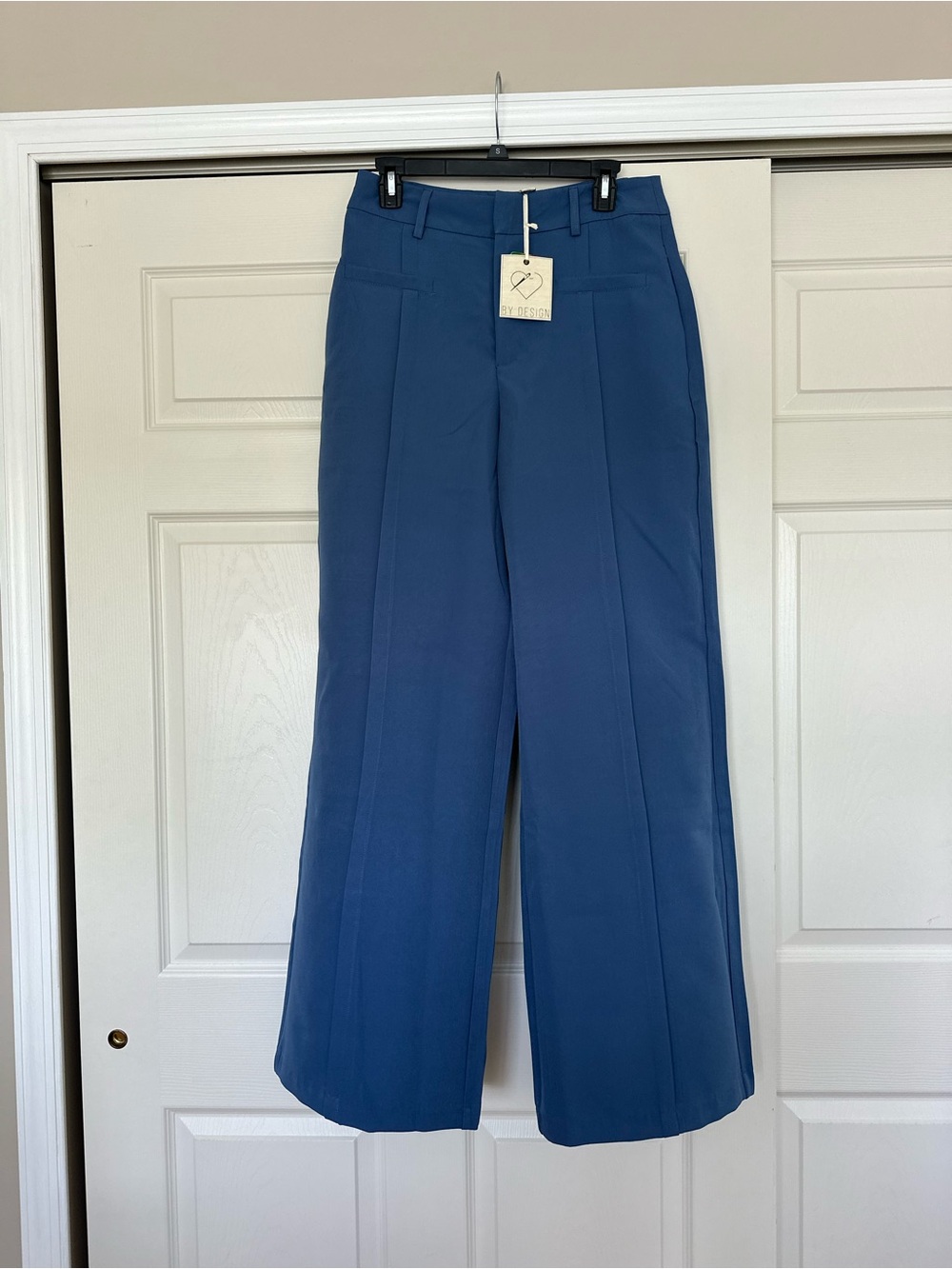 Love By Design Wide-Leg Trousers in Blue